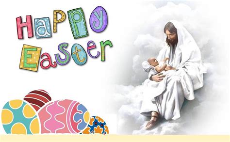 happy easter with jesus